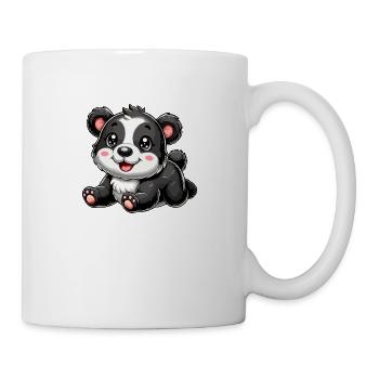 Black and white bear baby - Mug - white - Right