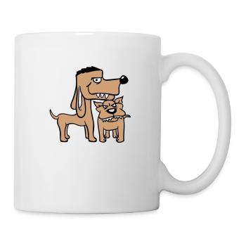 2 Nasty Dogs Team Two Friends Bro Crew - Mug blanc - blanc - Droite