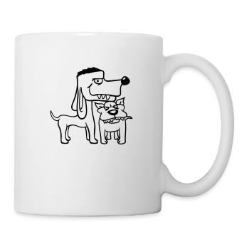 2 Nasty Dogs Team Two Friends Bro Crew - Mug blanc - blanc - Droite