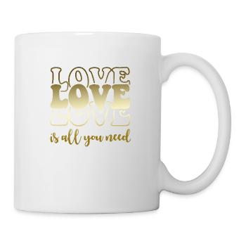 xoxo love you amore Blumen Frauen Valentinstag 14 - Tasse - Weiß - Rechts