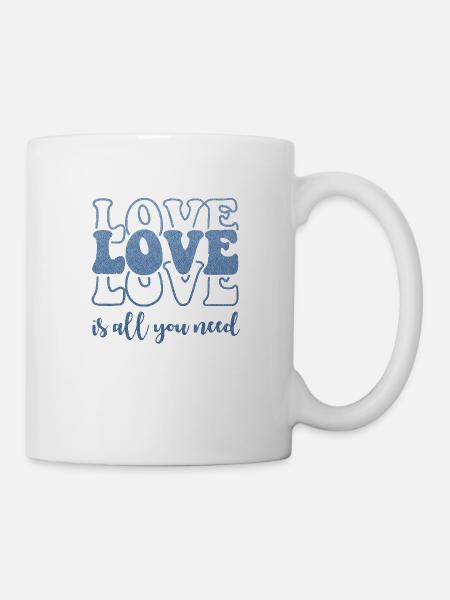xoxo love you amore Fleurs Femmes Saint Valentin 14 - Mugg - vit