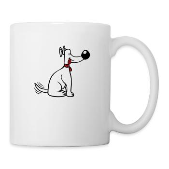 Chien Gros Nez Remuant Mignon Heureux - Mug blanc - blanc - Droite