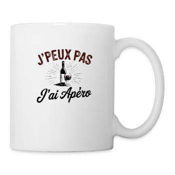 Je Peux Pas J'ai Apéro Cadeau Drôle Humour - Mug blanc - blanc - Droite