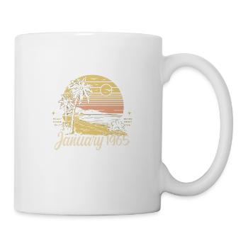 1965 Geburtstag Januar 1965 - Geschenk Januar 1965 - Tasse - Weiß - Rechts