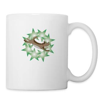 Étoiles vertes Emmana - Mug blanc - blanc - Droite
