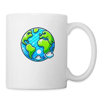 erde planet - Tasse - Weiß - Rechts