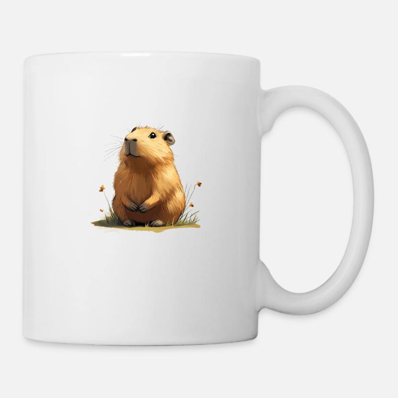 Capybara Baby - Tasse - Weiß