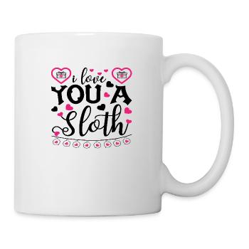 xoxo love you amore Blumen Frauen Valentinstag 14 - Tasse - Weiß - Rechts