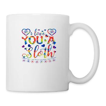 xoxo love you amore Flowers Women Valentine day 14 - Mug - white - Right