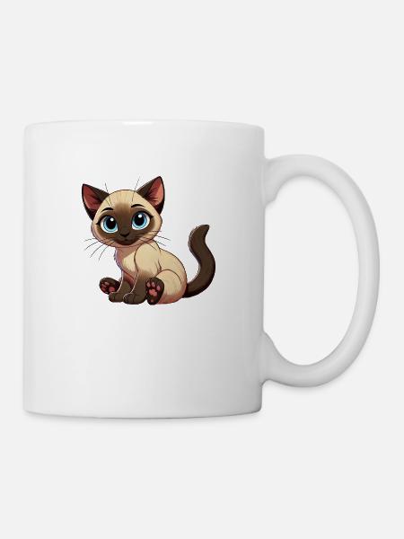 Siamkatze Baby png - Tasse - Weiß