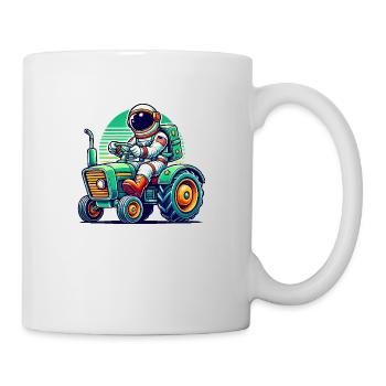 Astronaut Traktor - Tasse - Weiß - Rechts