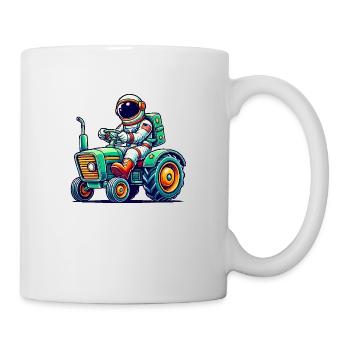 Astronaut Traktor - Tasse - Weiß - Rechts