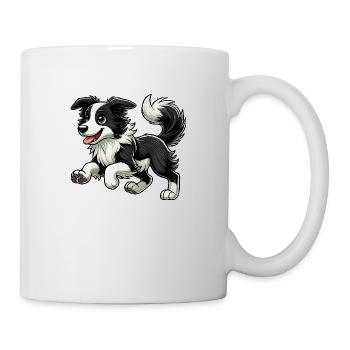 Border Collie zwr - Tasse - Weiß - Rechts