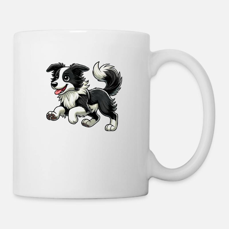 Border Collie zwr - Tasse - Weiß