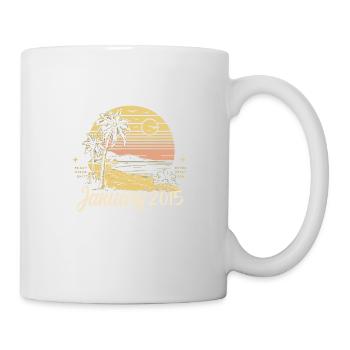 2015 Geburtstag Januar 2015 - Geschenk Januar 2015 - Tasse - Weiß - Rechts