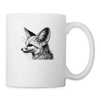 Fennek - Tasse - Weiß - Rechts