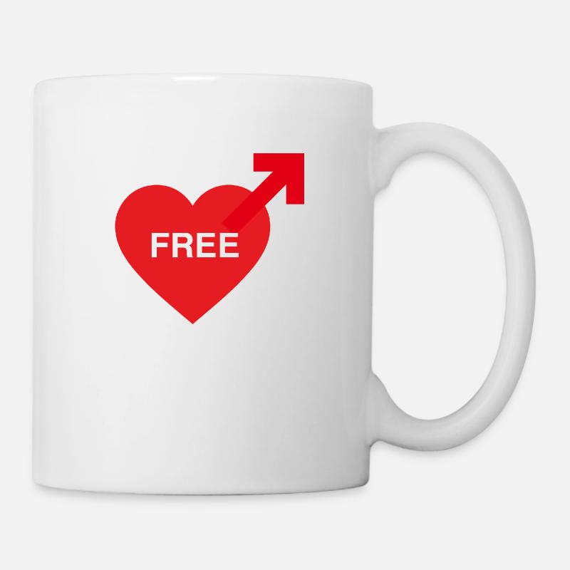 rencontre homme - Mug blanc - blanc