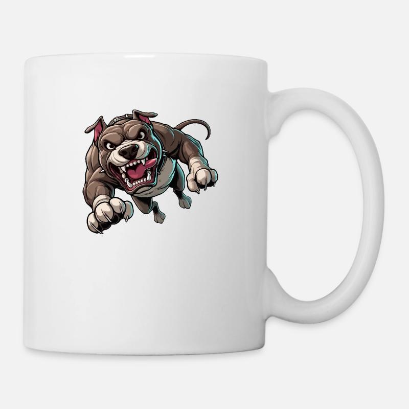 Pitbull-Angriffe - Tasse - Weiß
