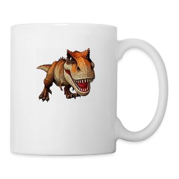 T-rex attacks png - Mug - white - Right