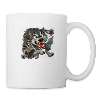 Wolf attacks - Mug - white - Right