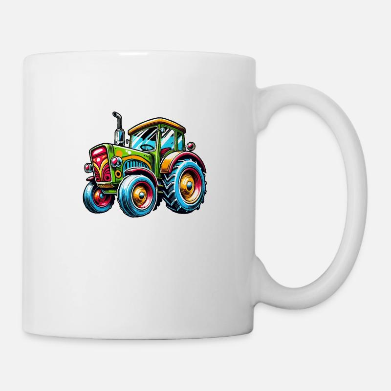 tractor - Mug - white
