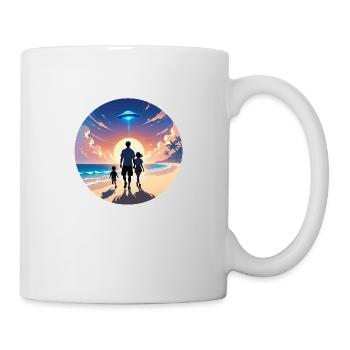 Sunset Beach - Tasse - Weiß - Rechts