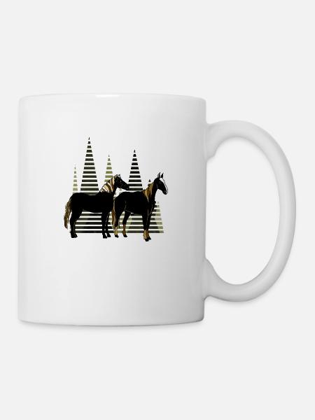 Pferde - Tasse - Weiß