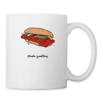 BBQ // Illustration - Tasse - Weiß - Rechts