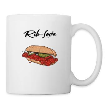 BBQ // Illustration - Tasse - Weiß - Rechts