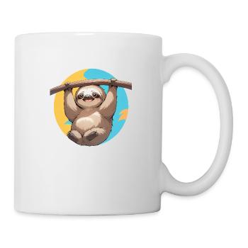 happy fautier 1 - Tasse - Weiß - Rechts
