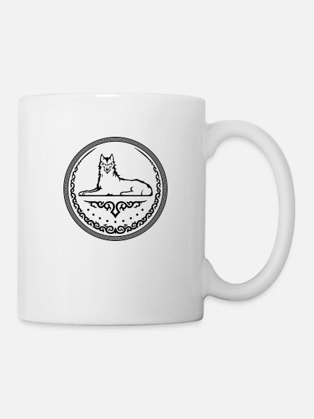 Ichkerischer Wolf - Tasse - Weiß