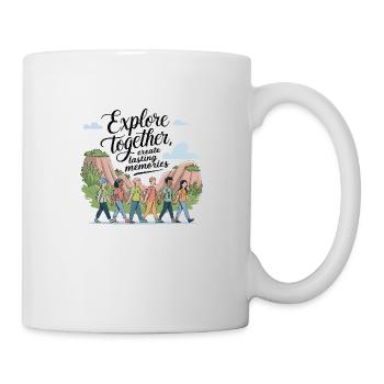 Explore Together adevnture travel quote text art - Mug - white - Right