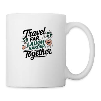 Travel Together adevnture travel quote text Art - Mug - white - Right