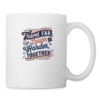 Travel Together adevnture travel quote text Art - Mug - white - Right