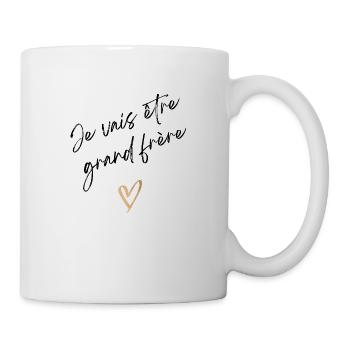 Ich werde großer Bruder sein - Bald großer Bruder - Tasse - Weiß - Rechts