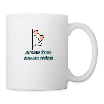 Ich werde großer Bruder sein - Bald großer Bruder - Tasse - Weiß - Rechts
