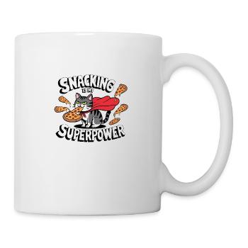 Snacking is my Superpower - Mug - white - Right