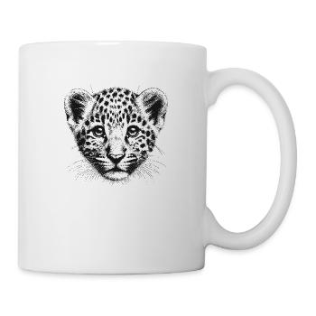 Léopard - Mug blanc - blanc - Droite