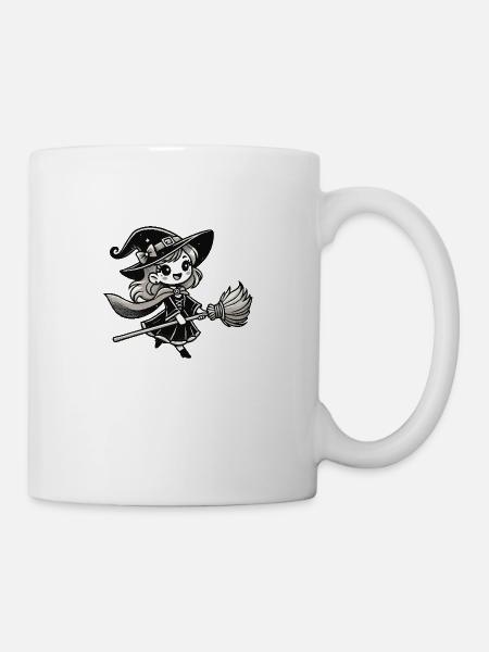 Hexe Comic - Tasse - Weiß