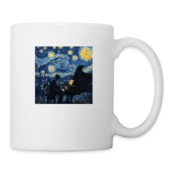 Klavier Piano Pianist Van Gogh - Mug - white - Right