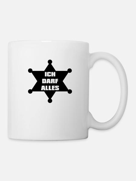 Sheriff - Tasse - Weiß