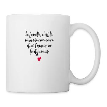 FAMILY IS WHERE LIFE BEGINS - Mug - white - Right