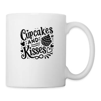 Cupcakes and Kisses - Mug - white - Right
