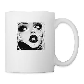 Pin-up Girl - Tasse - Weiß - Rechts