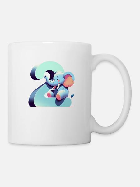 Creative Children's Numbers Collection - Mug - white