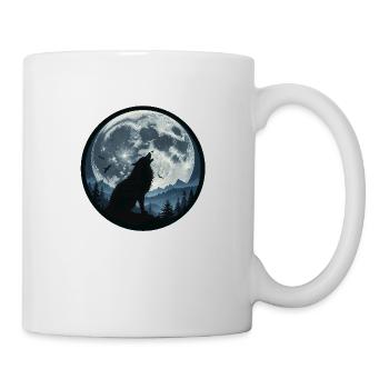 Loup hurlant 3458647 - Mug blanc - blanc - Droite