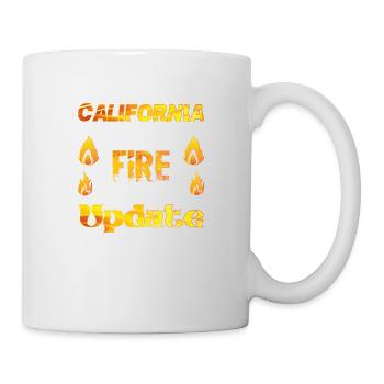 California Fire Update 2025 T-Shirt - Mug - white - Right