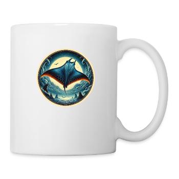 Rochen Fisch - Tasse - Weiß - Rechts