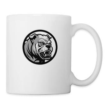 Bouledogue en colère - Mug blanc - blanc - Droite