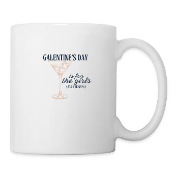 Galentine's day gay blue - Mug - white - Right